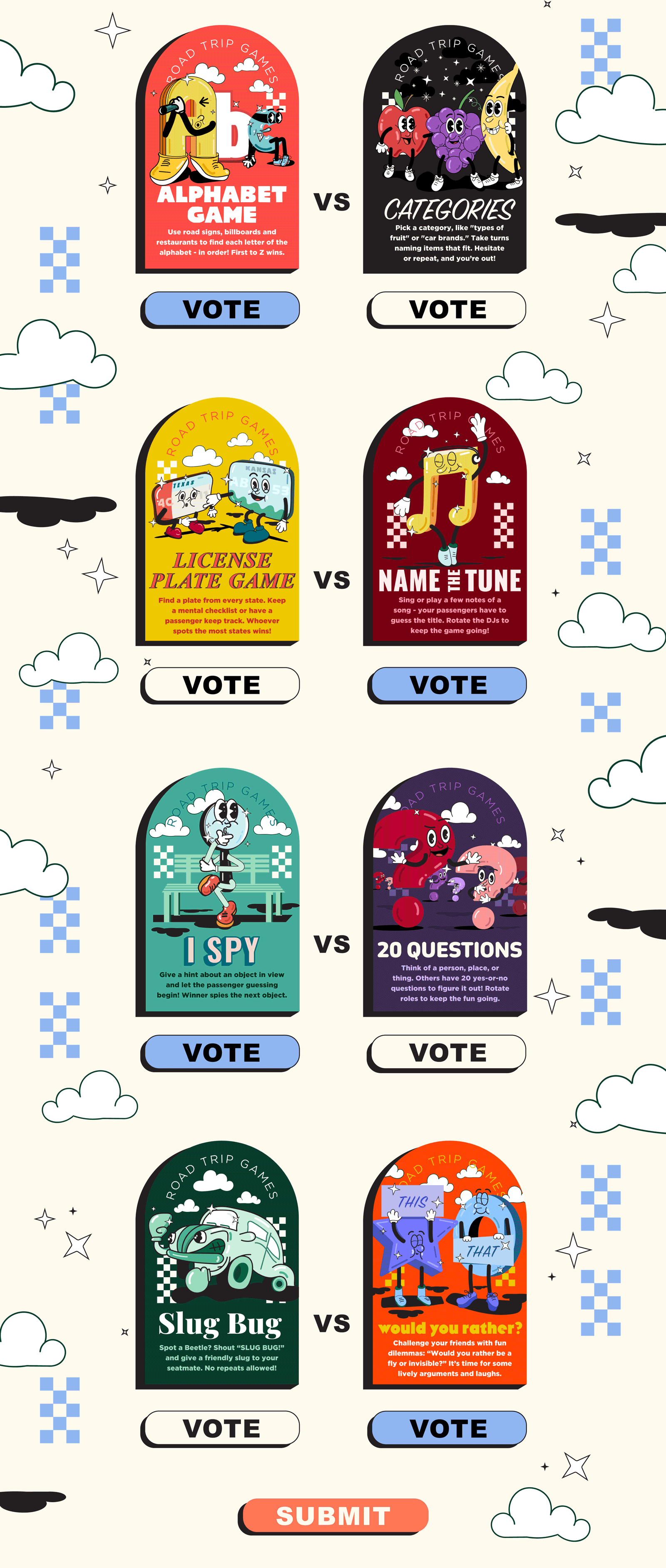  Head to the web to be a part of the bracket challenge and vote!
